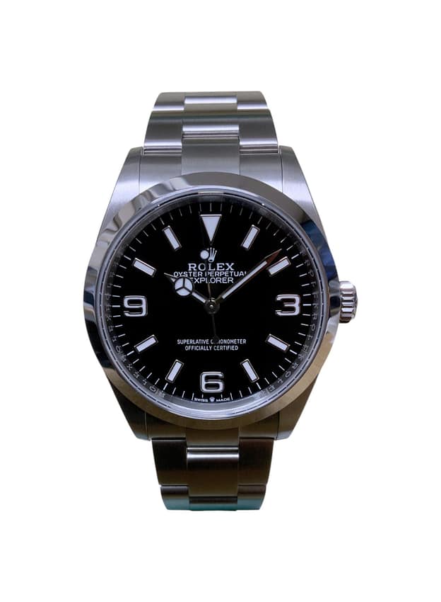 Rolex Explorer 124270, Black dial, 36mm Oystersteel