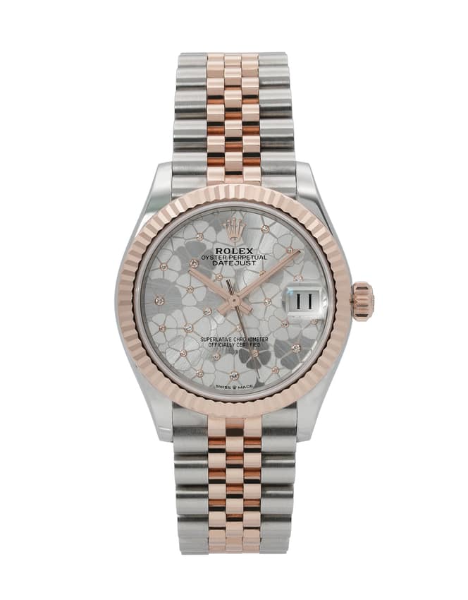 Rolex Lady-Datejust 278271, Silver dial, 31mm Steel & Everose Gold
