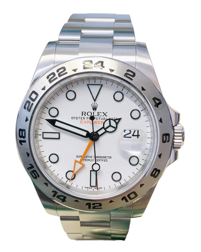 Rolex Explorer II 216570, White dial, 42mm Oystersteel