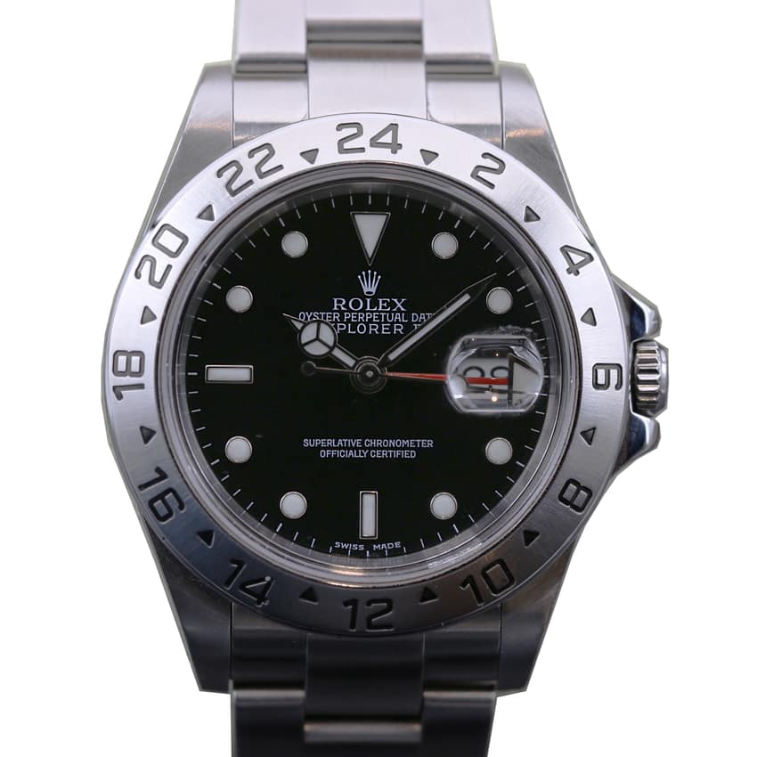 Rolex Explorer II 16570, Black dial, 40mm Oystersteel