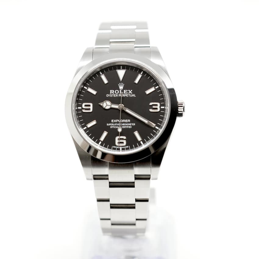 Rolex Explorer 214270, Black dial, 39mm Oystersteel