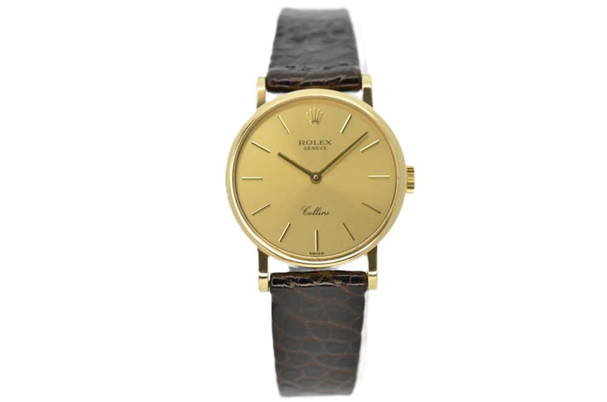 Rolex Cellini 5109, Champagne dial, 26mm Yellow Gold