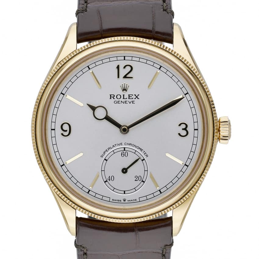 Rolex Perpetual 1908 52508, White dial, 39mm Yellow Gold